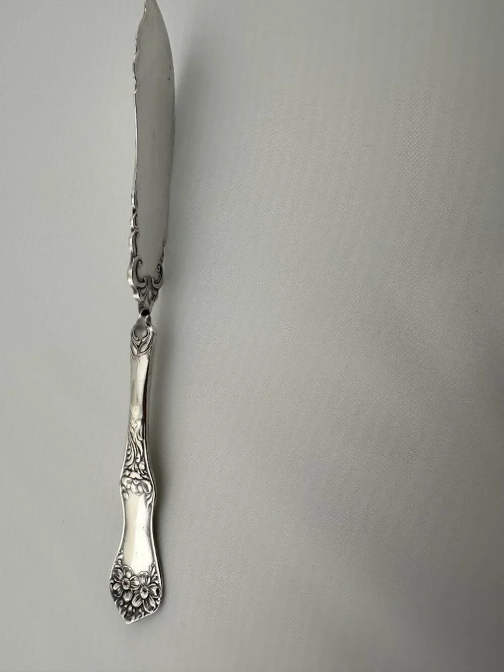 Wm Rogers & Son AA Double Daisy circa 1910 Silverplate Master Butter Knife Antiq
